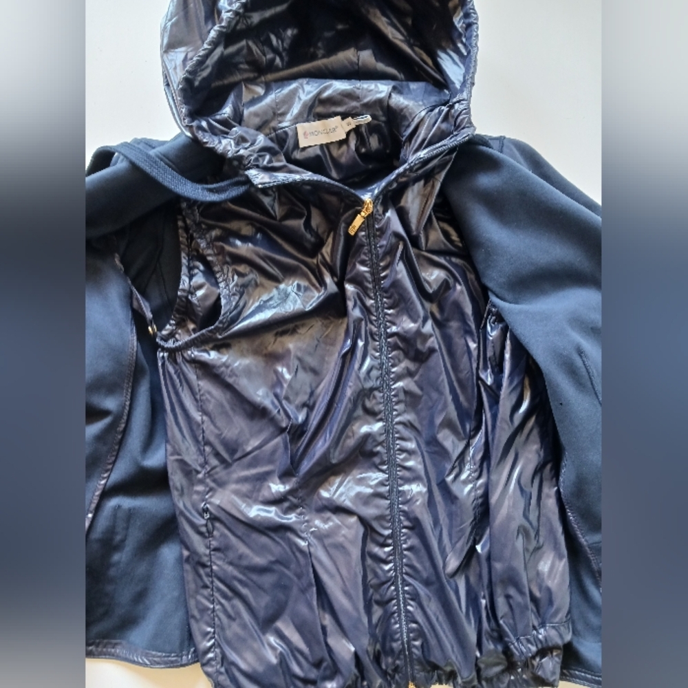 Moncler Navy Blazer 2 In 1 With Removable Vest Size S - Picture 9 of 16